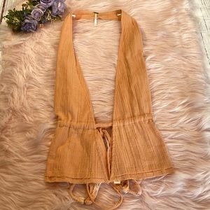 Orange Free People Halter Top